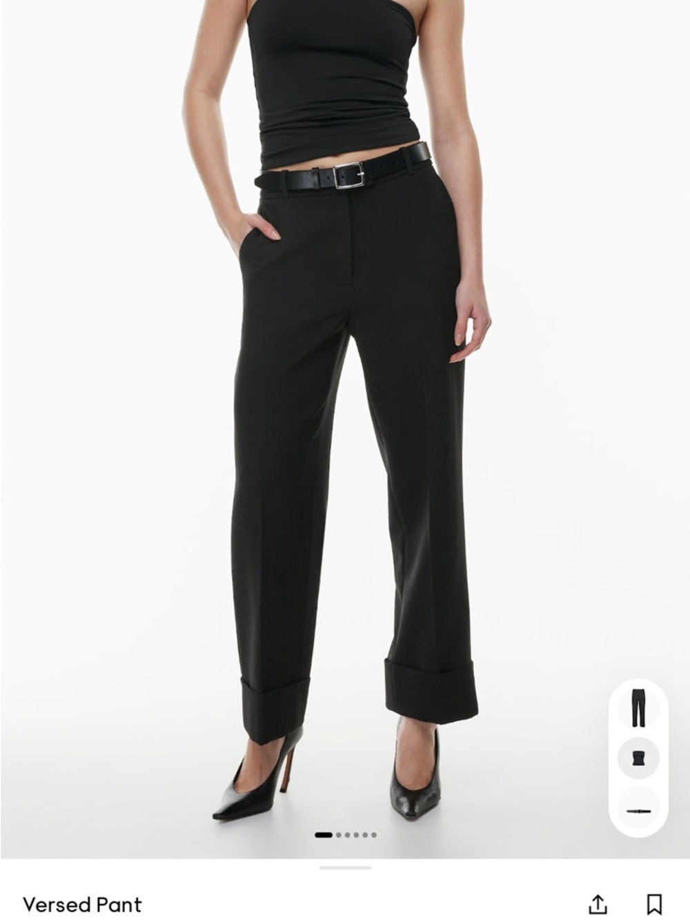 Babaton Black Versed Pant - size 2